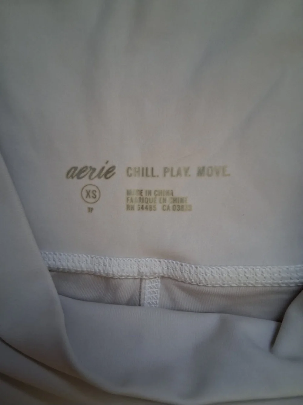aerie High-Waist Bike Shorts in Cream
